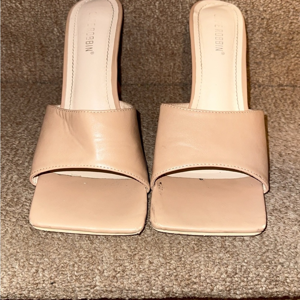 open toe small heel